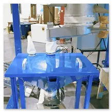 BBU to Bag Dump Station to AMC to Aeromechanical Conveyor