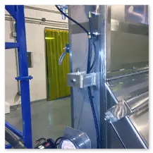 Industrial Bag Dump Station to Aeromechanical Conveyor