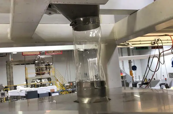 Poly Tubing Sleeving and Flex Fittings in Process Plant Hopper Clear Polyurethane Flexible Sleeve in Factory
