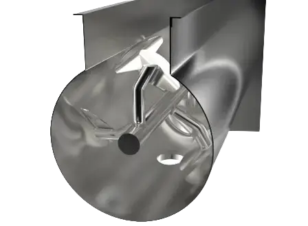 Semi-Cylindrical Paddle Blender Trough