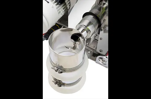 Silicone Flex Fitting on Industrial Equipment Silicone Flex Connector Industrial Equipment